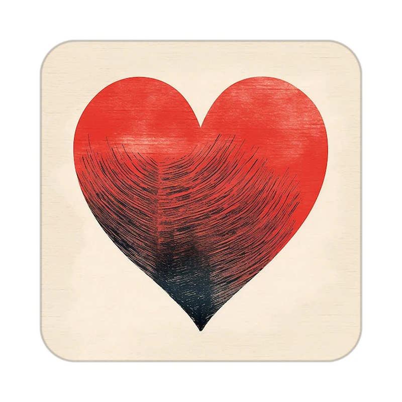 زیر لیوانی کاکتی طرح عاشقانه مدل mp40141