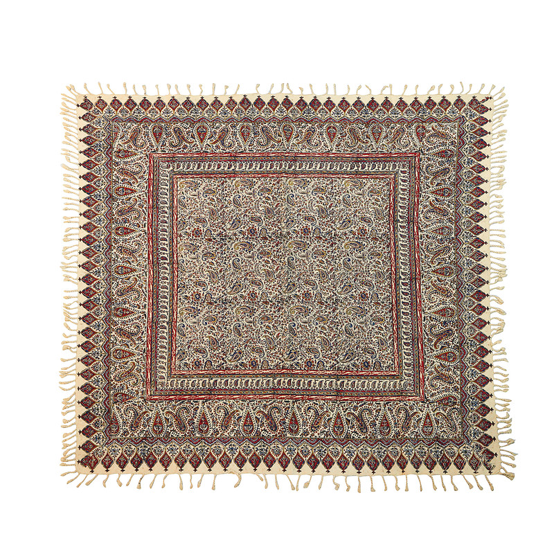 رومیزی قلمکار زابلیان مدل اعلی طرح اشرفی 100p100