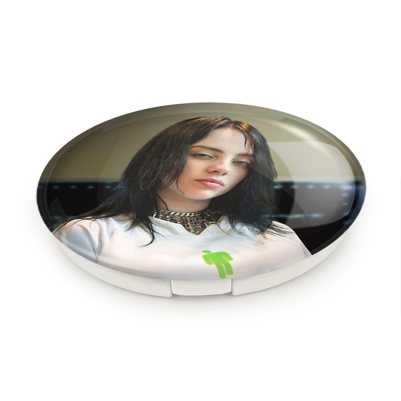 آینه جیبی خندالو طرح بیلی آیلیش Billie Eilish مدل تاشو کد 19131