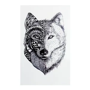 تتو موقت طرح رخ گرگ