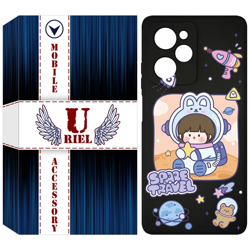 کاور یوریل مدل KSH کد 9 طرح دختر فضانورد مناسب برای گوشی موبایل شیائومی Poco X5 Pro / Redmi Note 12 Pro 5G