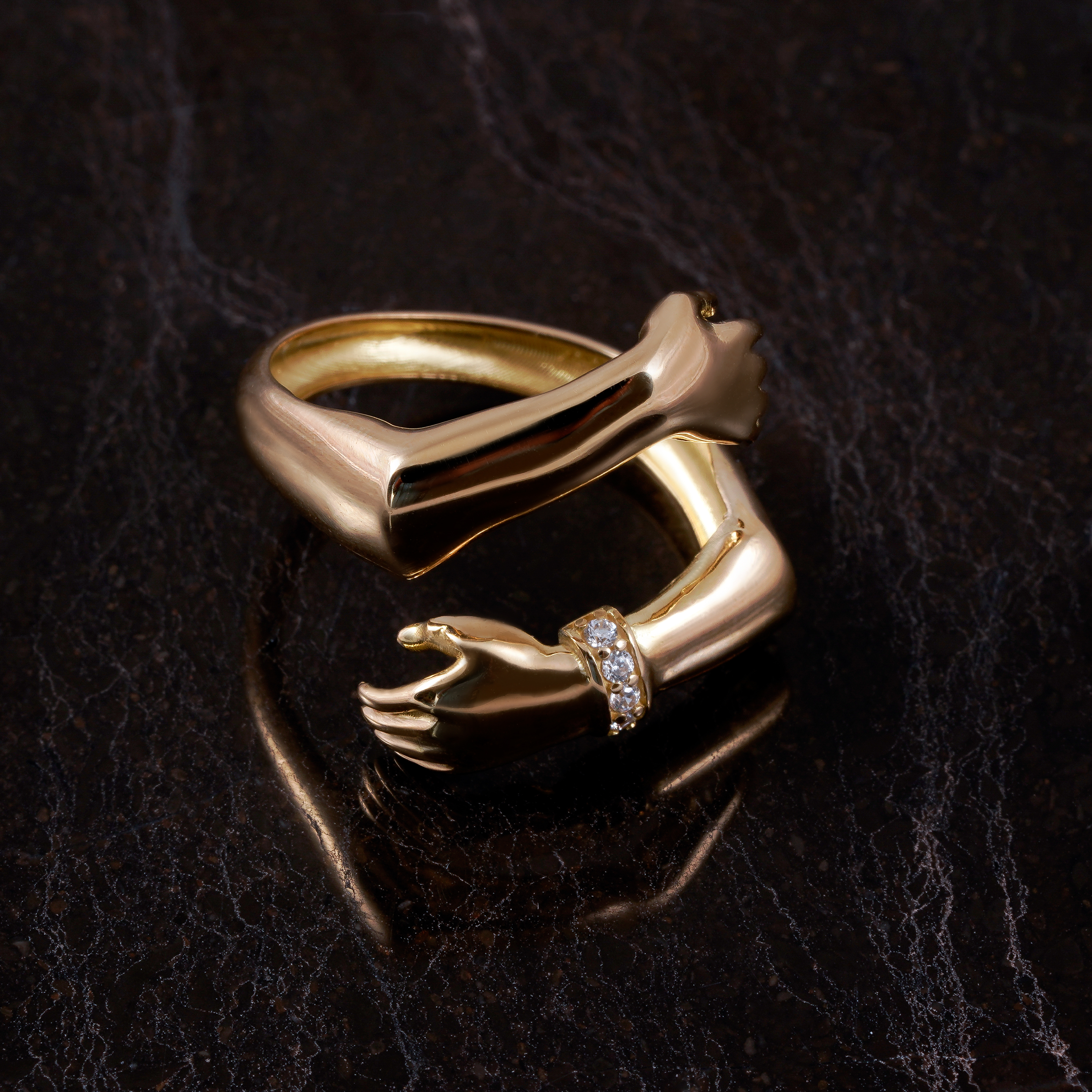 انگشتر طلا 18 عیار زنانه جواهری سون مدل 3646 -  - 2