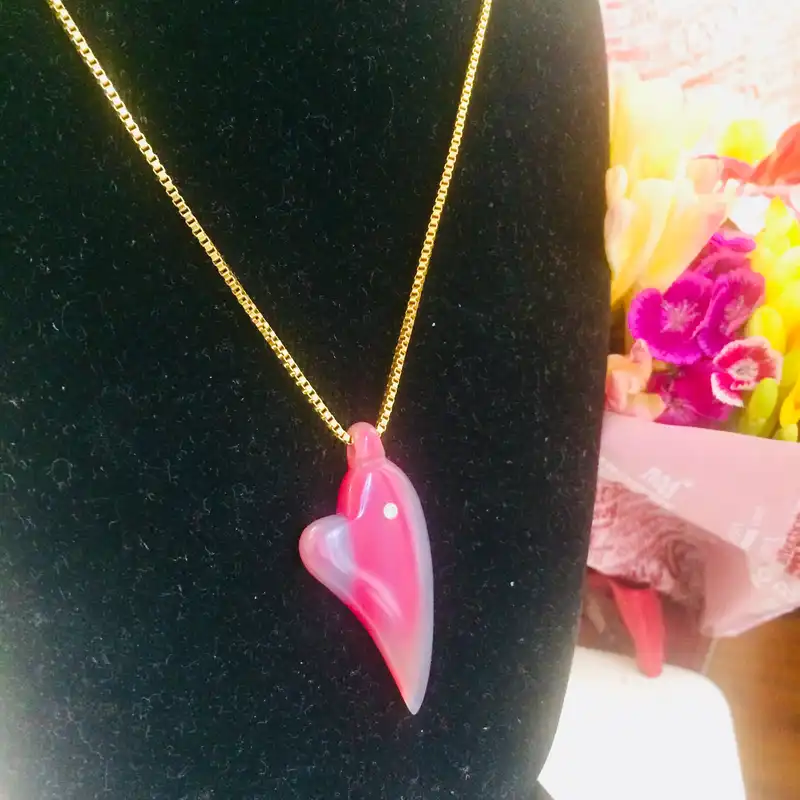 آویز گردنبند زنانه مدل قلب فانتزی