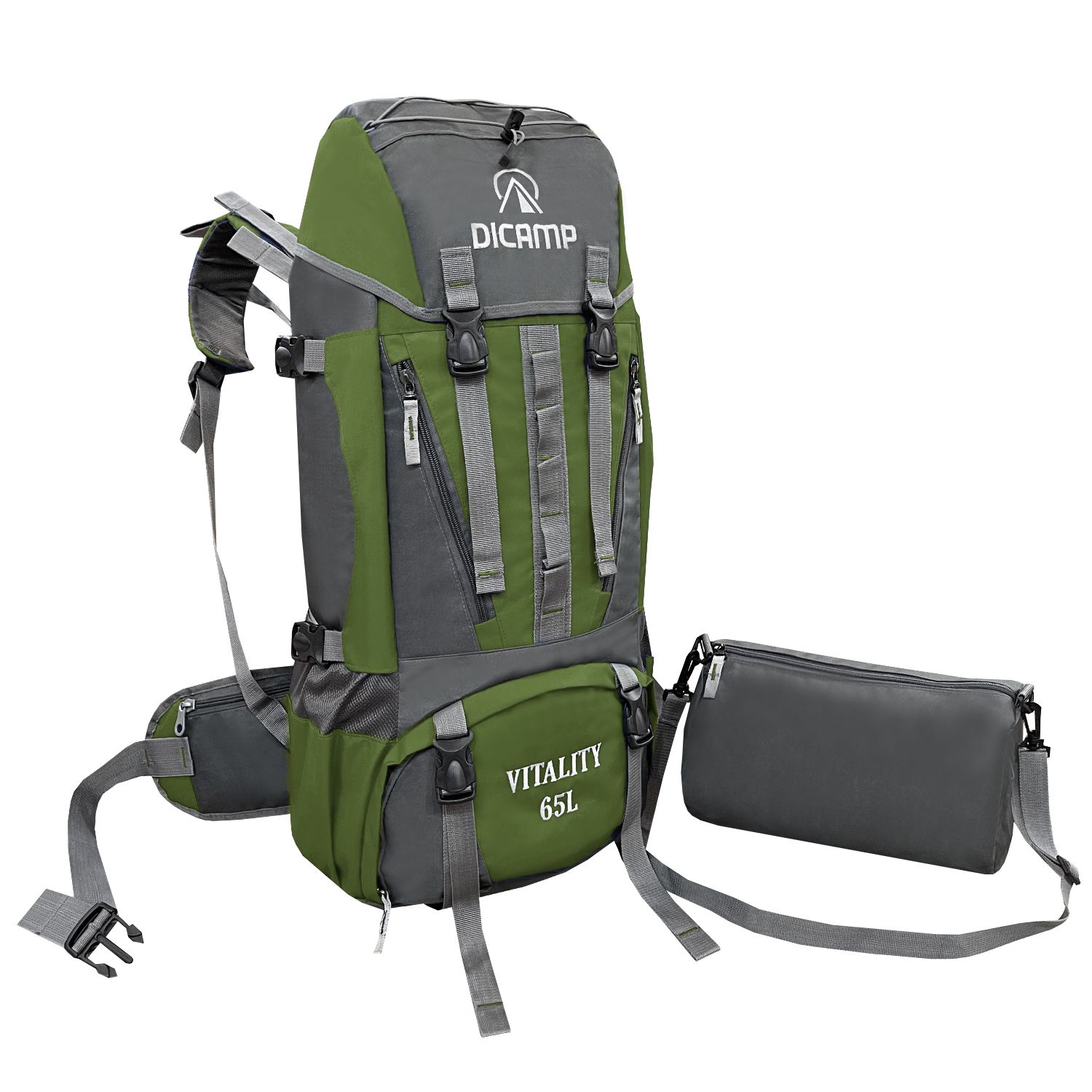 کوله پشتی کوهنوردی 65 لیتری دیکمپ مدل Mountain Pro DMP65A به همراه کیف دوشی -  - 50