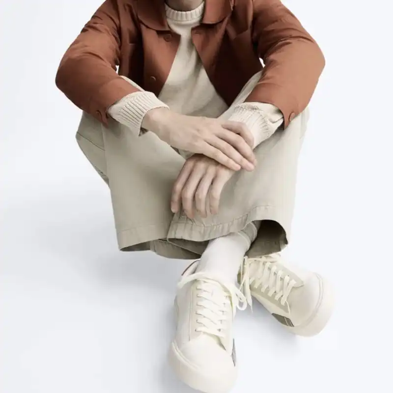 کفش روزمره مردانه مدل sneakers with contrast pieces 2024