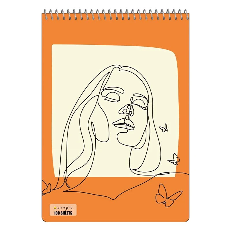 دفتر شطرنجی 100 برگ کارنیکا طرح مینیمال Minimal کد 78557