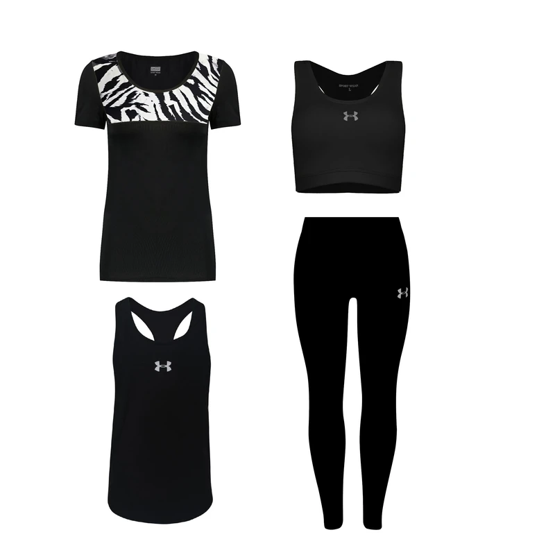 ست چهار تکه لباس ورزشی زنانه مدل 1801-4101-710102-65