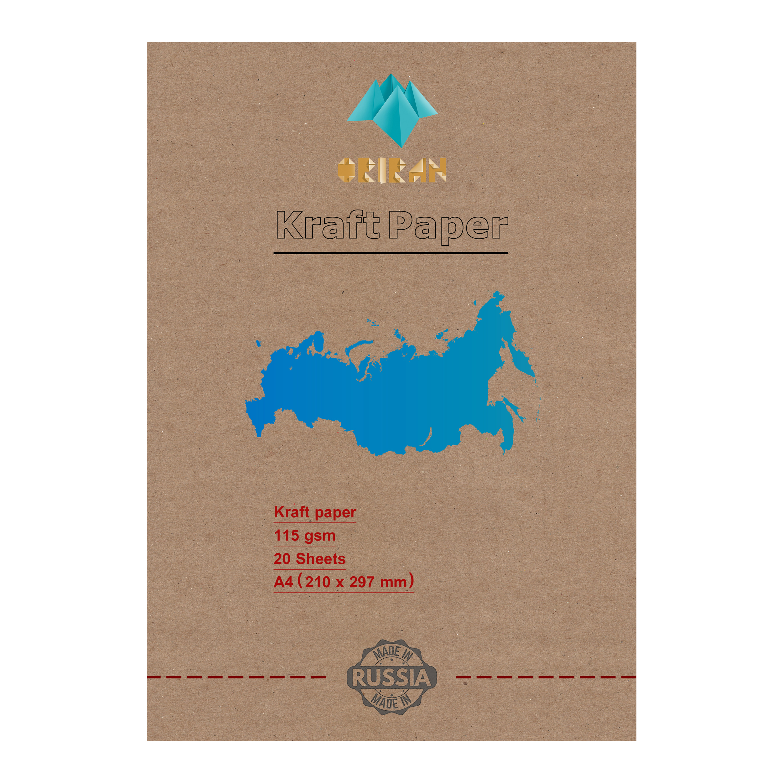  کاغذ کرافت اوریران کد GSM115RU بسته 20 عددی