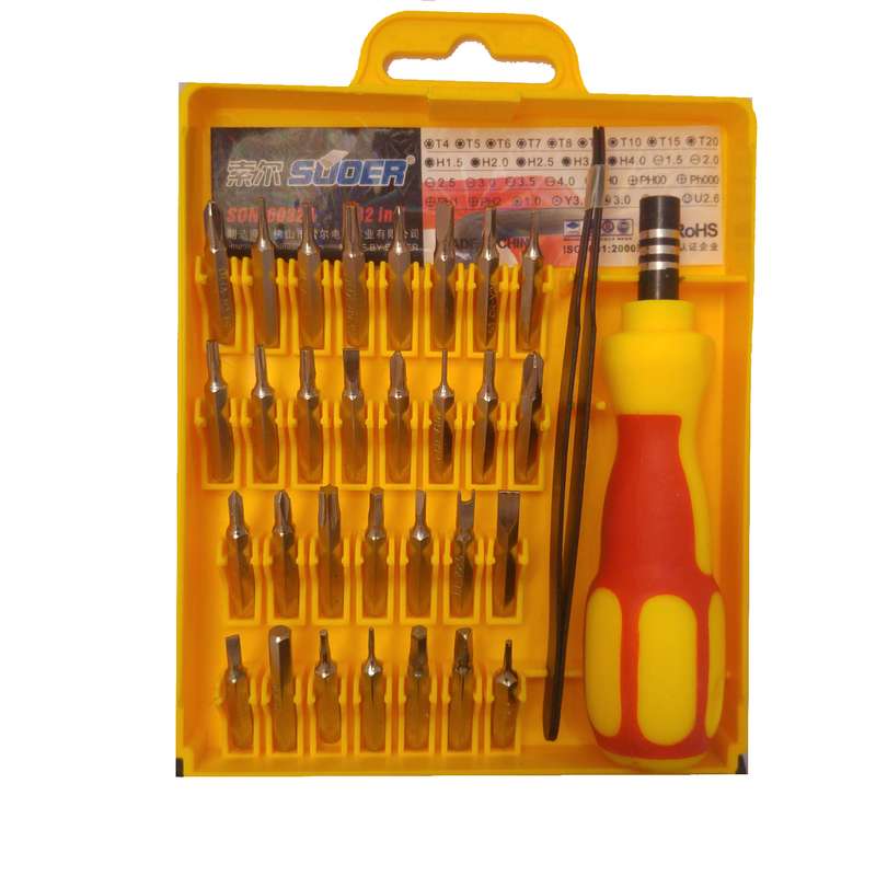 مجموعه 32عددی پیچ گوشتی و سری پیچ گوشتی سوعر مدل SON_6032A