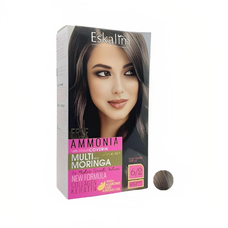 کیت رنگ مو اسکالیم شماره 6.2 حجم 100 میلی لیتر رنگ بلوند دودی تیره