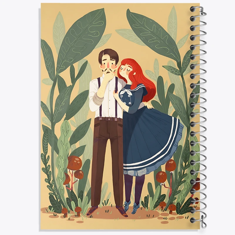 دفتر نقاشی 50 برگ خندالو طرح عاشقانه کد N5655