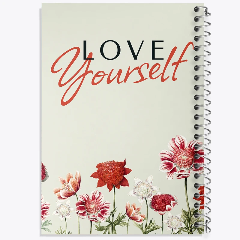 دفتر مشق 100 برگ خندالو طرح Love Yourself کد N2310