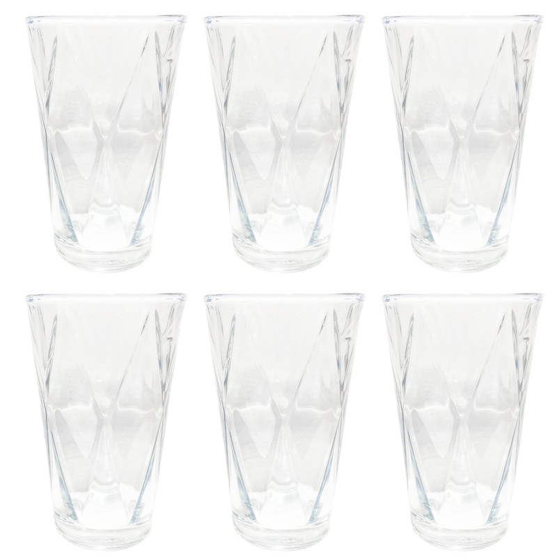 لیوان آکوا مدل لوزی بسته 6 عددی