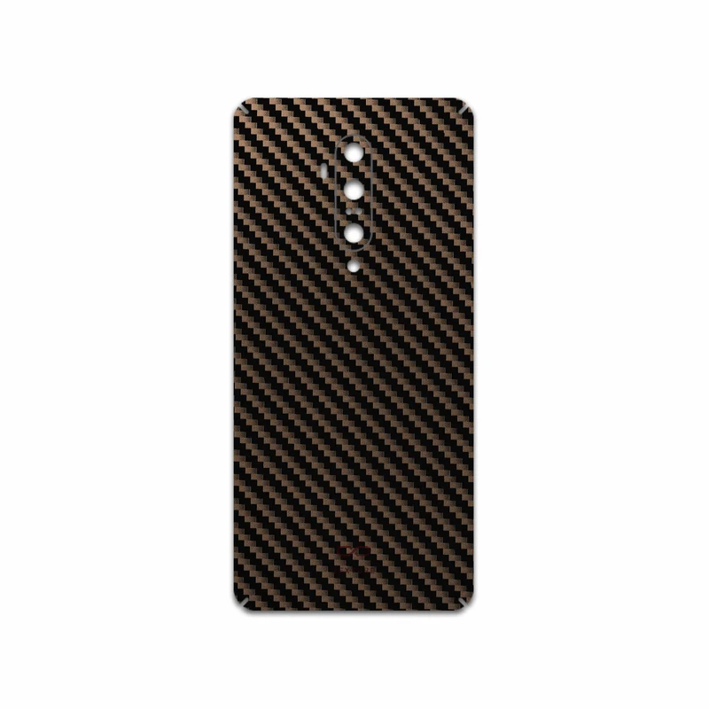 برچسب پوششی ماهوت مدل Glossy-Brown-Fiber مناسب برای گوشی موبایل وان پلاس 7T Pro