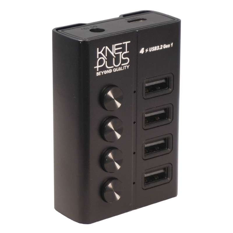 هاب 4 پورت USB 3.2 کی نت پلاس مدل KP-HA14 هاب 4 پورت USB 3.2 کی نت پلاس مدل KP-HA14