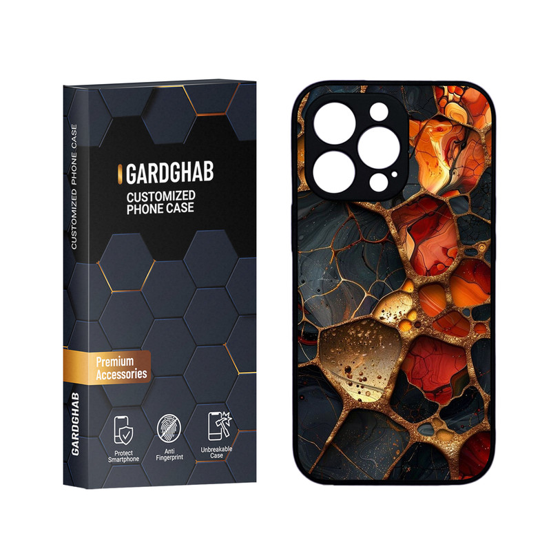 کاور گارد قاب مدل دورژله ای پشت گلس ساده مناسب برای گوشی موبایل اپل iPhone 13 Pro