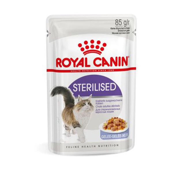 پوچ گربه رویال کنین مدل sterilised وزن 85 گرم