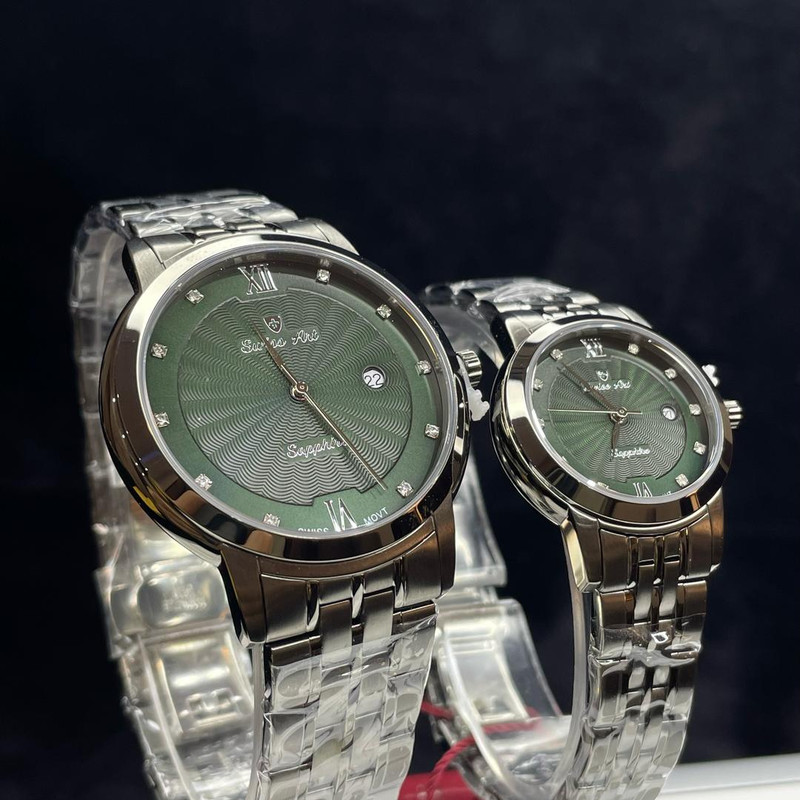 ست ساعت مچی عقربه‌ای زنانه و مردانه سوئیس آرت مدل 62001112-14