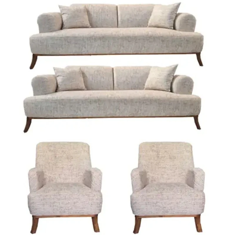 مبل راحتی هشت نفره مبلمان قوی سپید مدل رونیکا