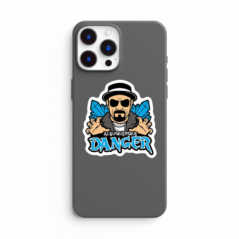 استیکر لپ تاپ و موبایل بووم طرح سریال Breaking Bad مدل Danger2 کد WR57