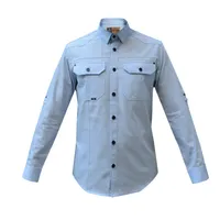 پیراهن آستین بلند یقه برگردان مردانه مدل مارون کد 20851863