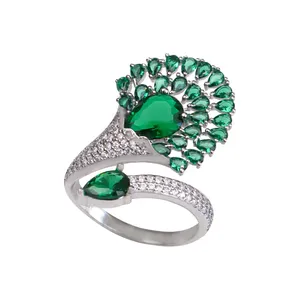 تخفیف انگشتر نقره زیرکونیا زنانه جی تی ای مدل G_170