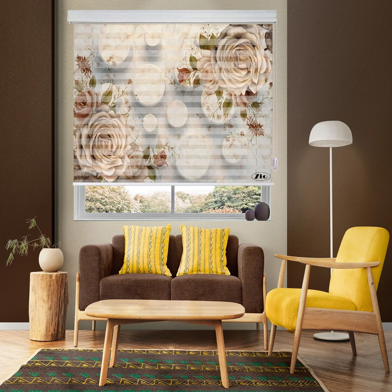 پرده زبرا زیو مدل 3D-1215 سایز 200x150 سانتی متر