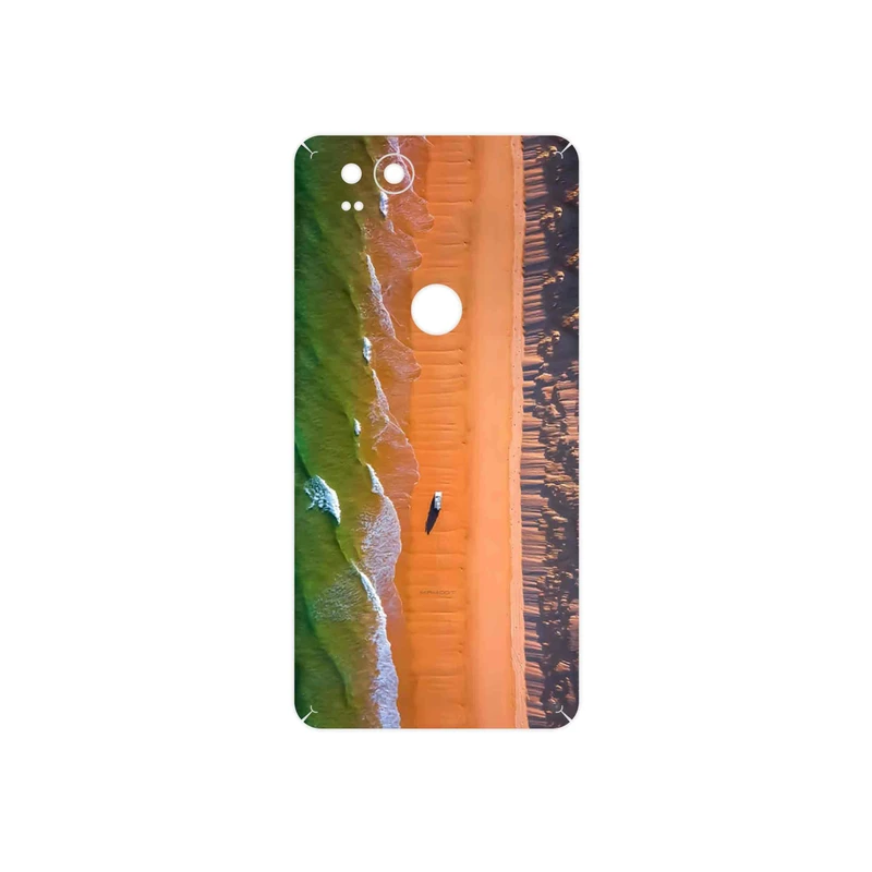 برچسب پوششی ماهوت مدل Beach and Green Sea مناسب برای گوشی موبایل گوگل Pixel 2