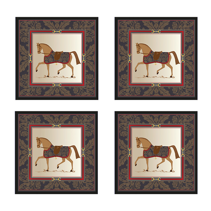 رومیزی مدل مخمل کد M0115 بسته 4 عددی