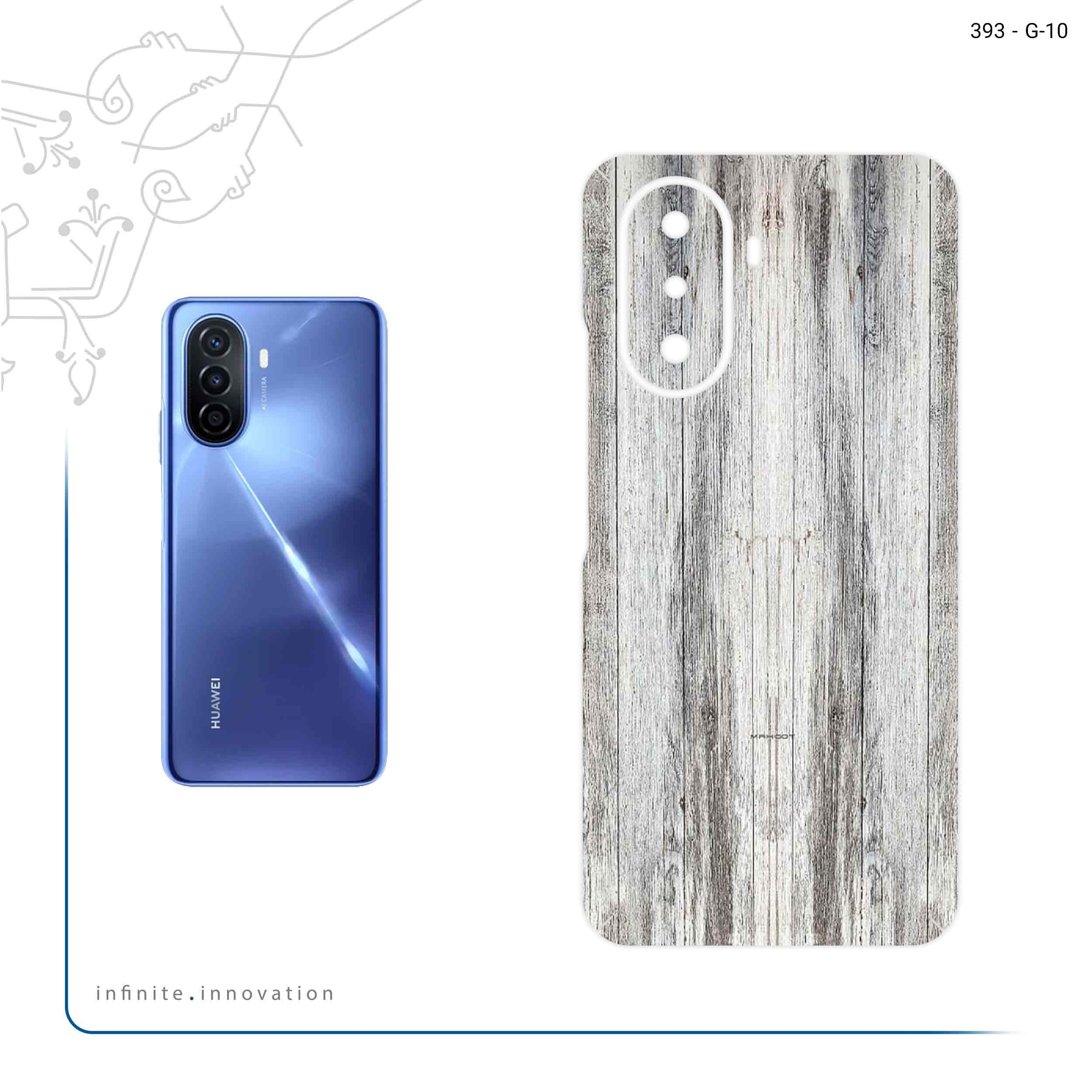 برچسب پوششی ماهوت مدل Wood Texture 8 مناسب برای گوشی موبایل هوآوی Nova Y70
