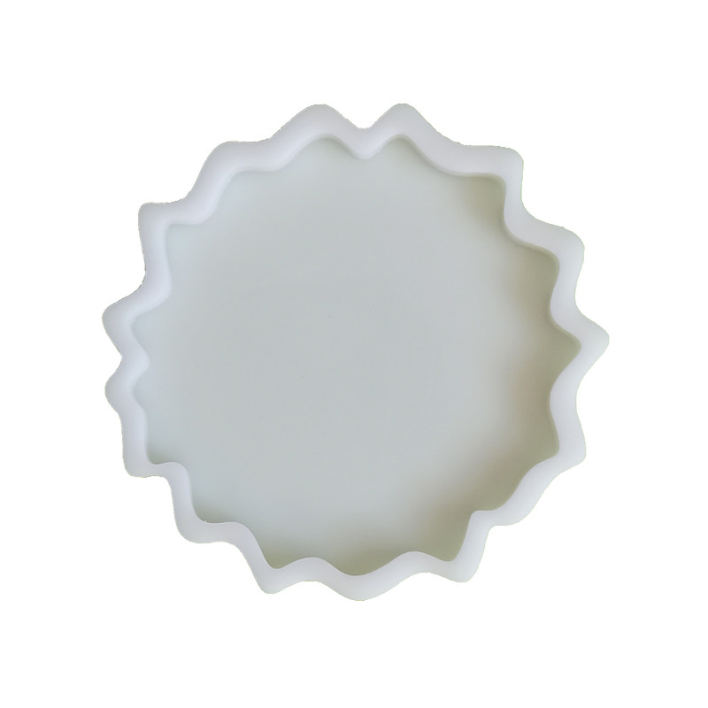 قالب رزین مدل زیر لیوانی طرح دایره نامنظم کد MOJ1