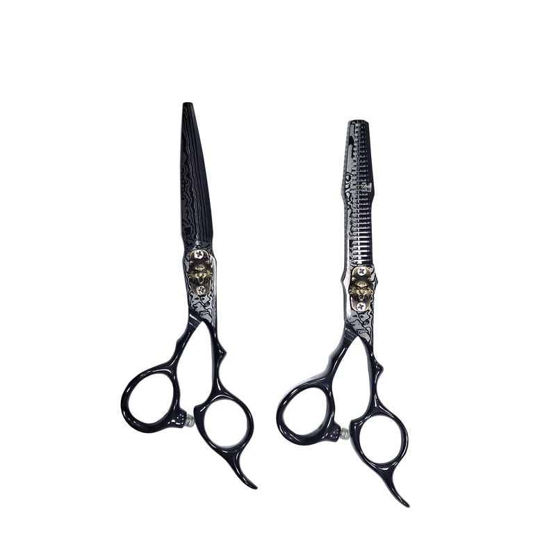 قیچی آرایشگاهی صیام مدل A-B60-32 به همراه قیچی پیتاژ