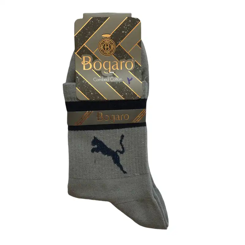 جوراب ورزشی مردانه بوگارو مدل نانو bmn مجموعه 3 عددی