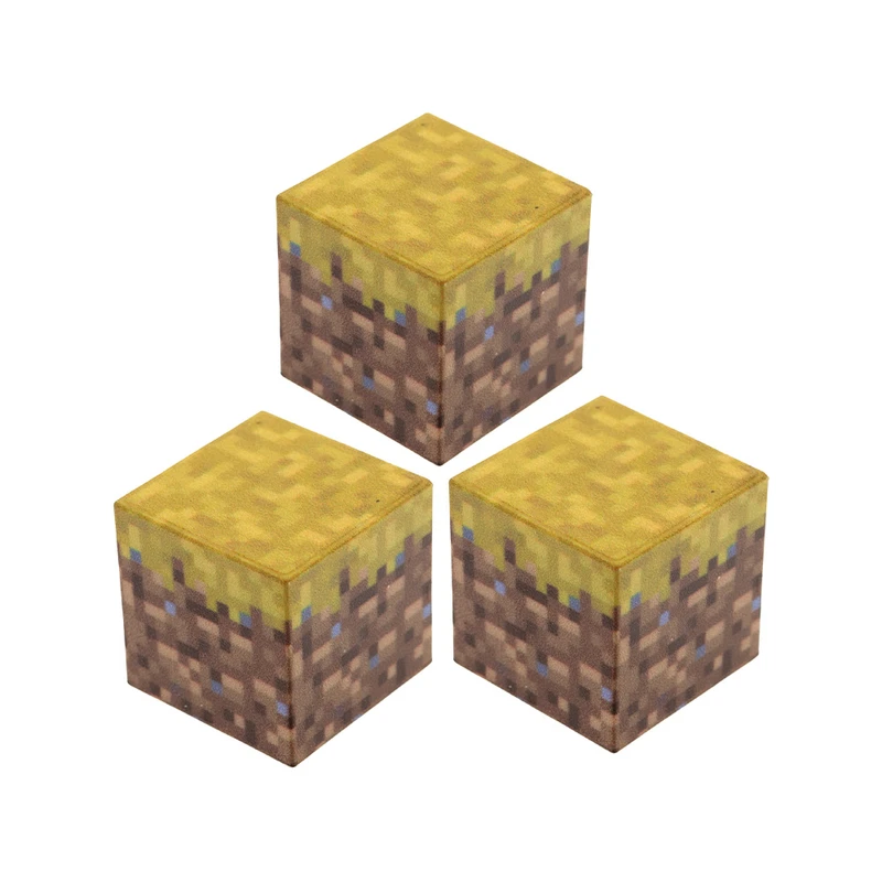 دکوری برانت مدل بلوک مغناطیسی ماینکرافت طرح چمن خشک شده سه عددی