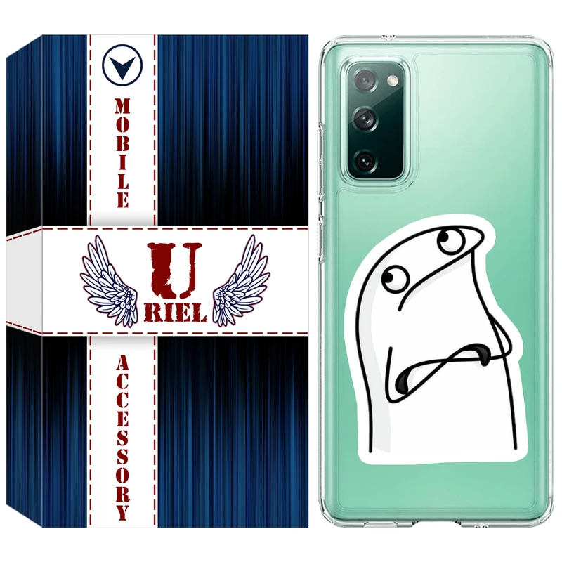 کاور یوریل مدل Clear کد 80 طرح کلافه مناسب برای گوشی موبایل سامسونگ Galaxy S20 FE