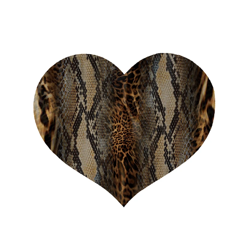 پادری مدل قلب طرح پوست ماری کد 5283 سایز 90x90 سانتی متر 