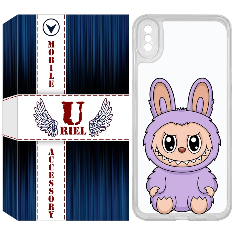 کاور یوریل مدل Clear کد 130 طرح لبوبو Labubu مناسب برای گوشی موبایل اپل iPhone XS Max