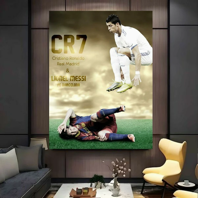  پوستر پارچه ای طرح رئال مادرید مدل مسی کد BK24038