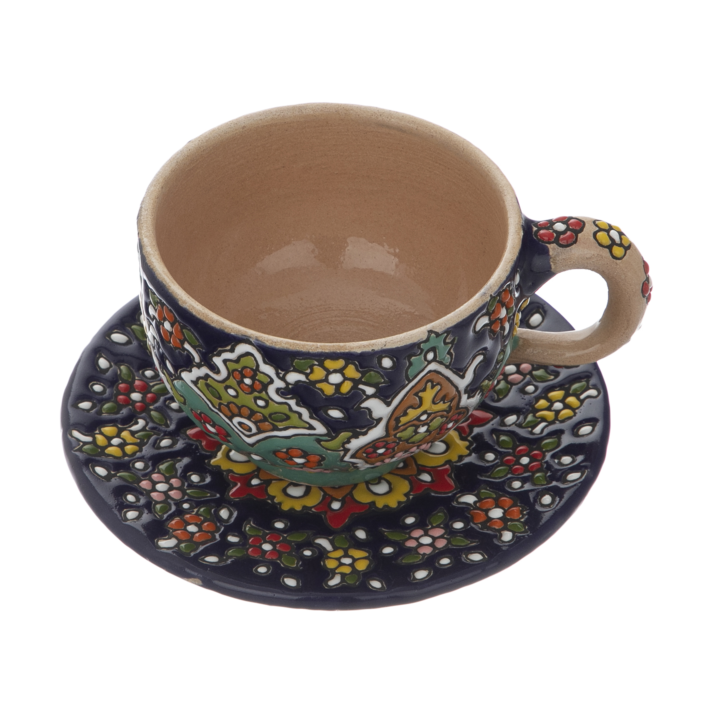 ست فنجان و نعلبکی میناکاری کد 003