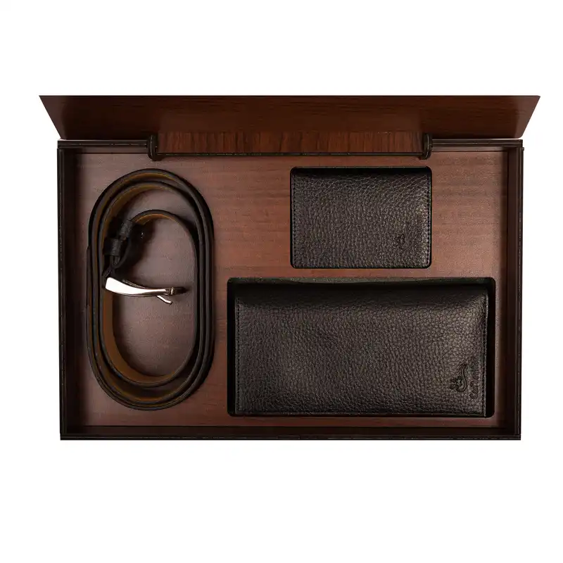 ست هدیه مردانه چرم کن ا مدل S-164