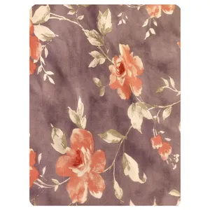 ملحفه کتان نخ رزین تاژ مدل ایزابل کد 1-101 دو نفره سایز 235x220 سانتی‌متر