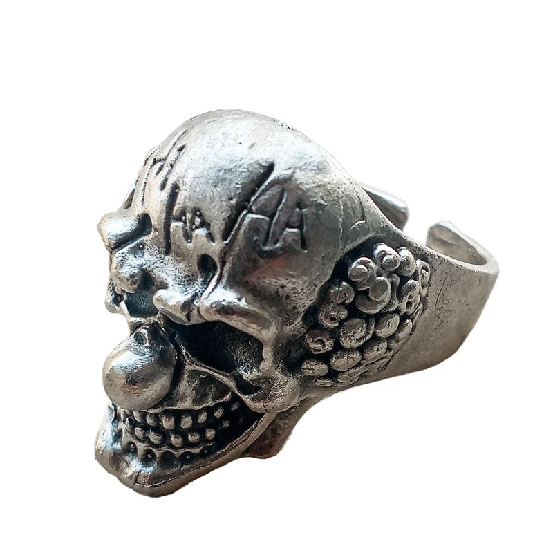انگشتر مردانه مدل جمجمه و دلقک کد ES-4001