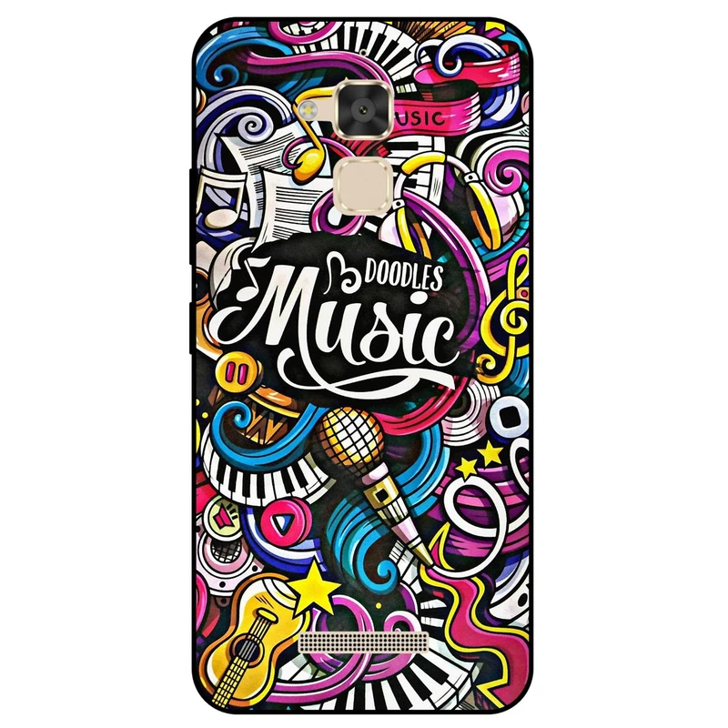 کاور مگافون طرح موزیک مدل 8241 مناسب برای گوشی موبایل ایسوس Zenfone 3 Max / ZC520TL       