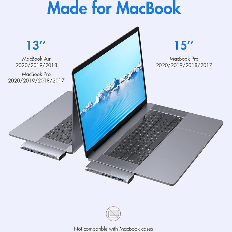 هاب 7 پوت USB-C رسی مدل RH08