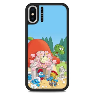 AKAM AMC-WAX-SMURFS-6 Cover For Apple iPhone X/Xs