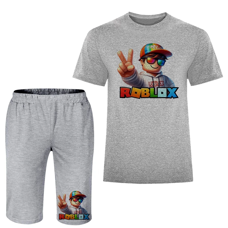 ست تی شرت آستین کوتاه و شلوارک راحتی مردانه مدل ماینکرفت A266