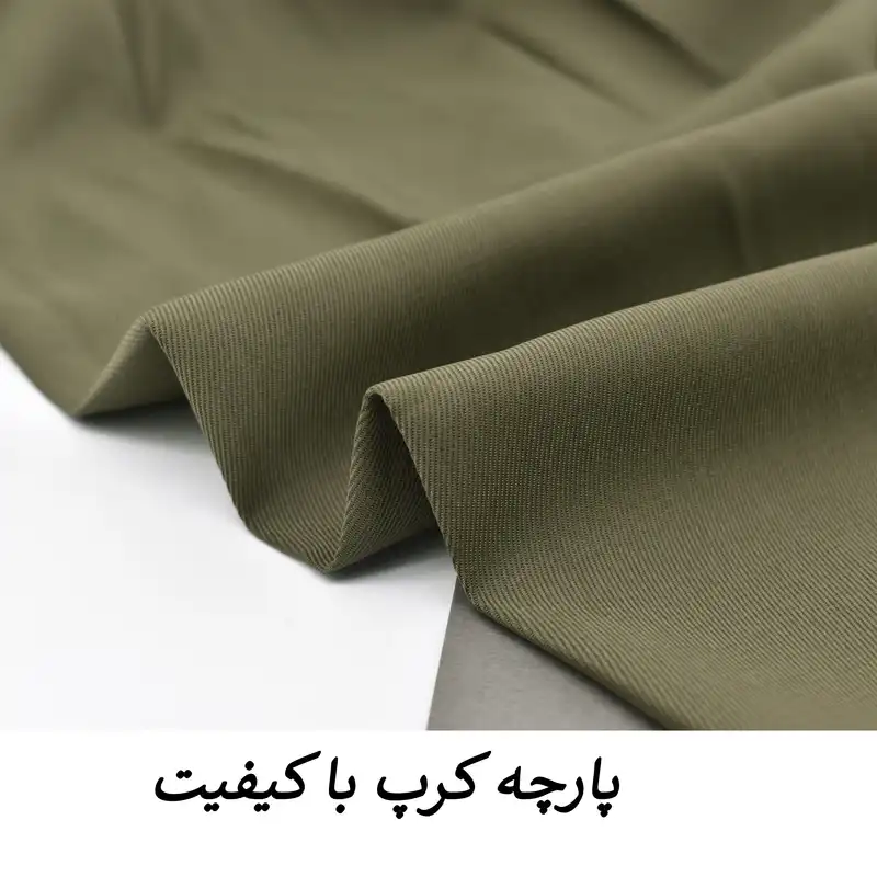 دامن پلیسهدار زنانه مدل آیسن کد M5181 رنگ سبز سدری