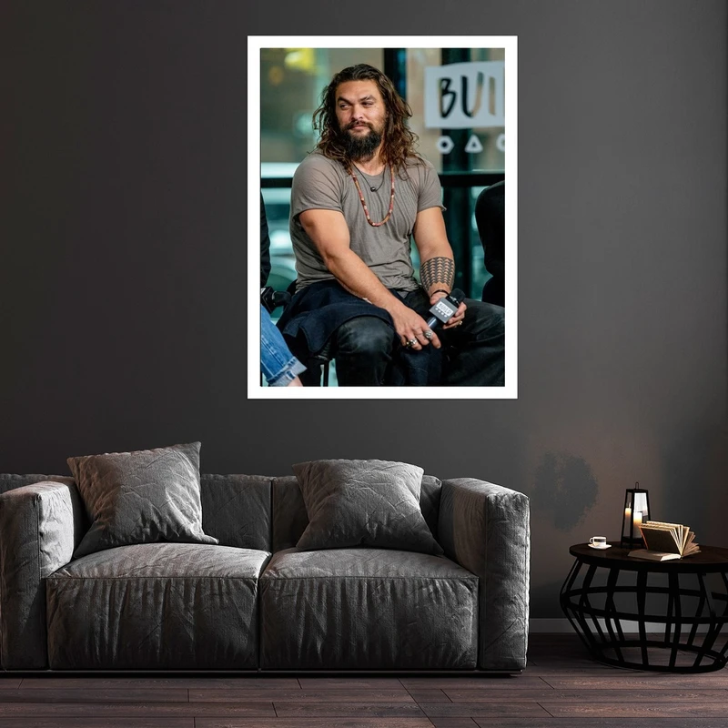 تابلو بکلیت طرح مشاهیر سینما جیسون موموآ مدل قاب شاسی W-S9737