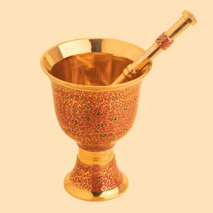 هاون برنجی مدل تاج