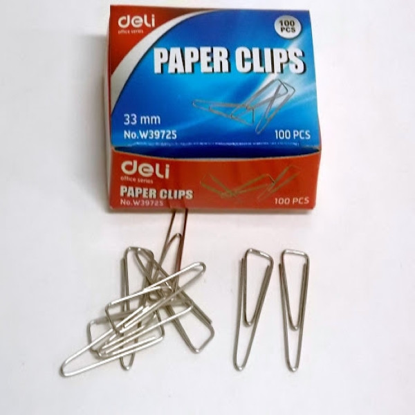 گیره کاغذ دلی کد DL-39725 بسته 100 عددی